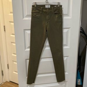 FRAME High Rise Skinny Jeans
